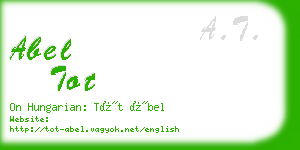 abel tot business card